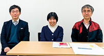 ▲左から、浅野先生、倉本さん、中島先生